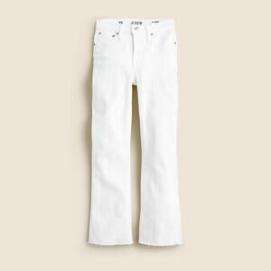J.Crew 9" Demi-Boot Crop Straight Leg Jean - 24 White Wash